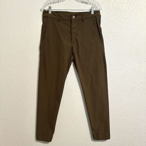 Outlier Pants Mens Size 31 Brown Nylon Stretch Strong Twill Tapered Casual